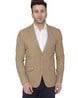 Solid Single-Breasted Blazer with Notched Lapel