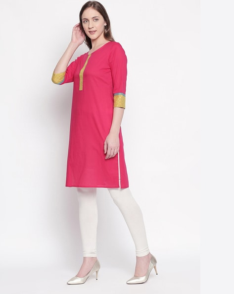 Buy Pink Kurtas for Women by Rangmanch by Pantaloons Online