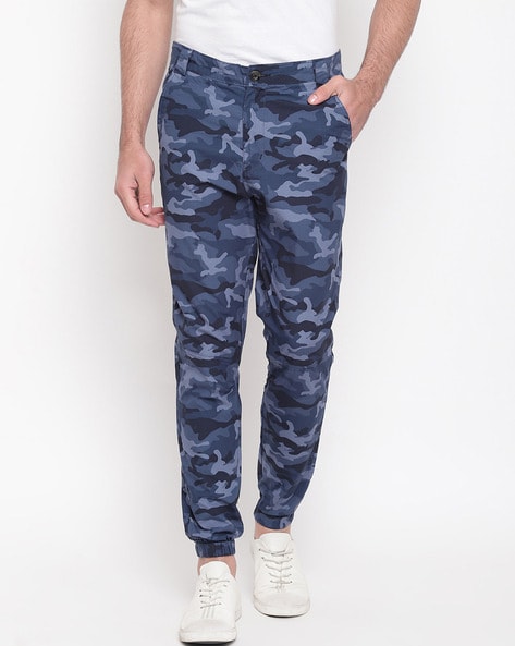 Mens blue best sale camo joggers