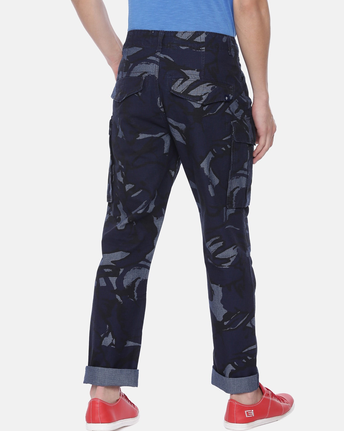 navy camo cargo pants