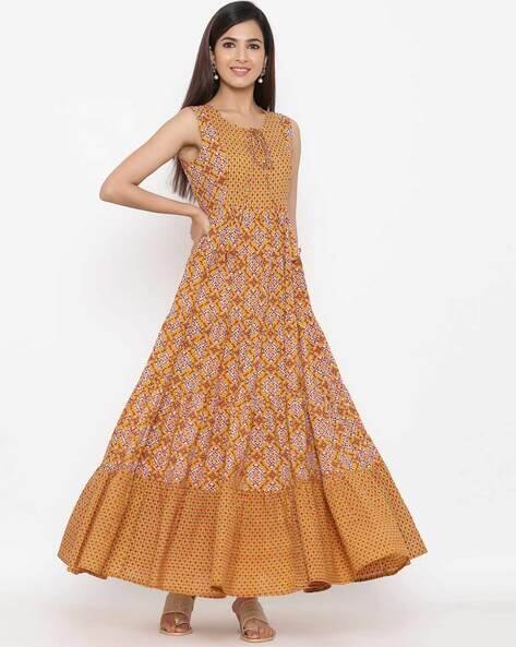 long frock sleeveless