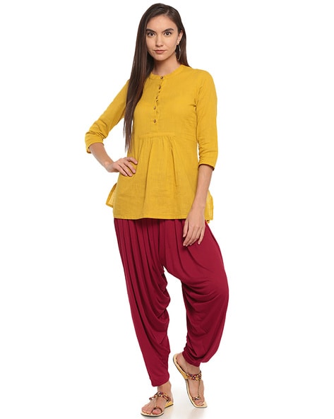 Buy Maroon and Red Combo of 2 Patiala Salwar Cotton for Best Price,  Reviews, Free Shipping