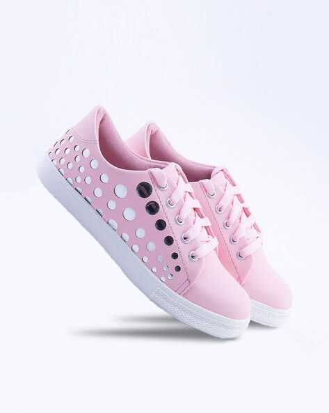 pink casual shoes