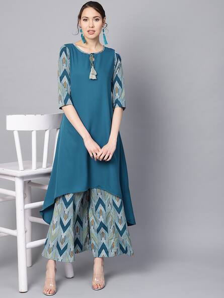 Buy Turquoise Blue Kurta Suit Sets for 