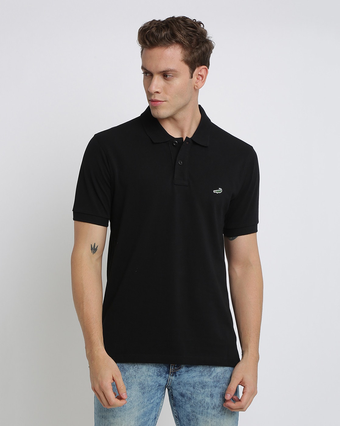Quilt Variant feudale Buy BLACK Tshirts for Men by CROCODILE Online | Ajio.com