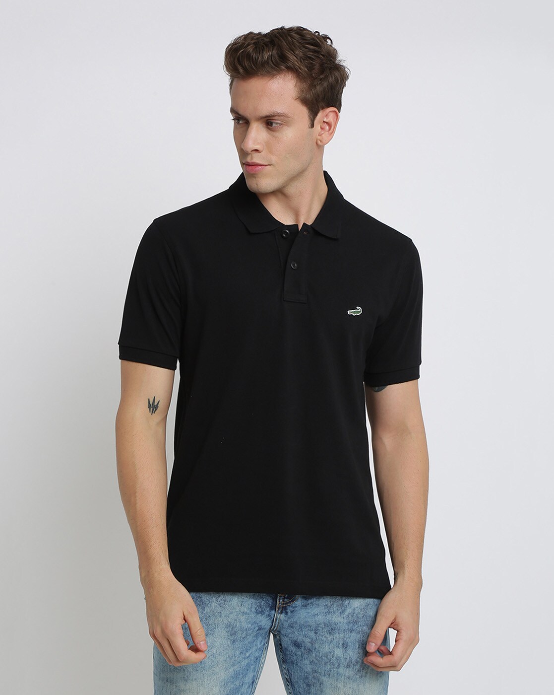 crocodile black shirt