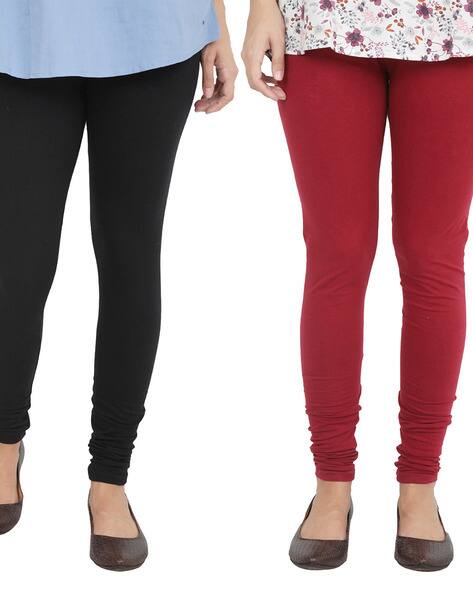 Buy Black Leggings for Women by NGT 