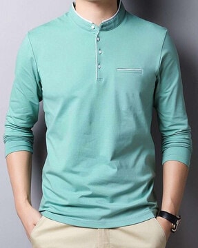 t shirt with full sleeves and collar