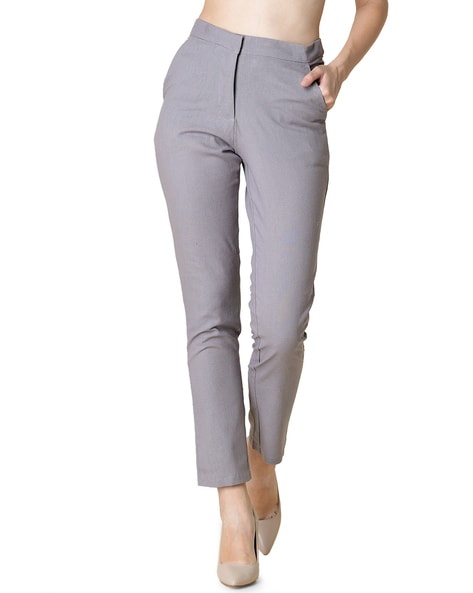Allen Solly Womens Trousers and Pants  Buy Allen Solly Womens Grey Trousers  Online  Nykaa Fashion