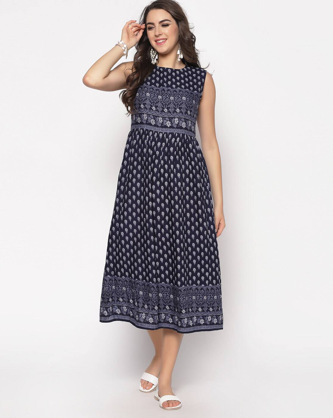 latest midi frock design