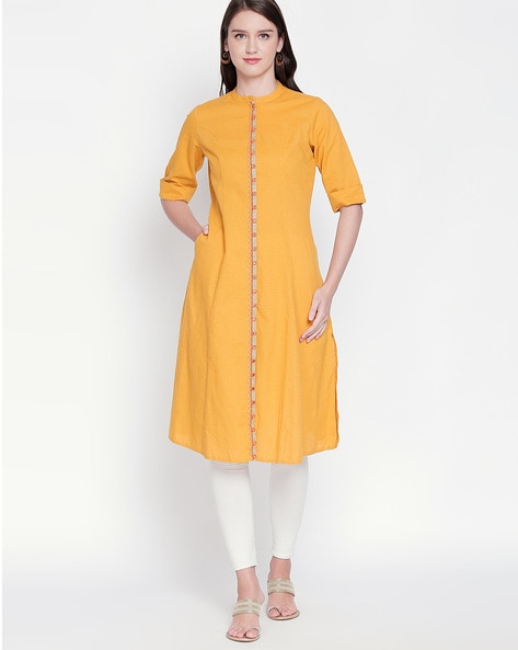 Buy Yellow Kurtas for Women by Rangmanch by Pantaloons Online