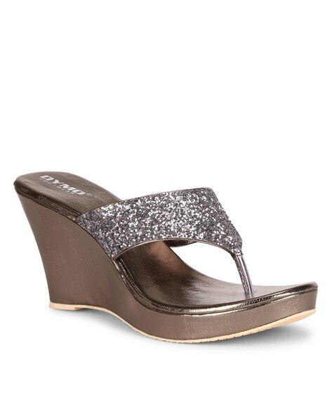 Silver best sale high wedges