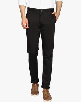 Buy Black Trousers \u0026 Pants for Men by 
