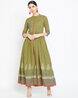 Printed Flared Kurta with Patch Pocket Printed Flared Kurta with Patch Pocket