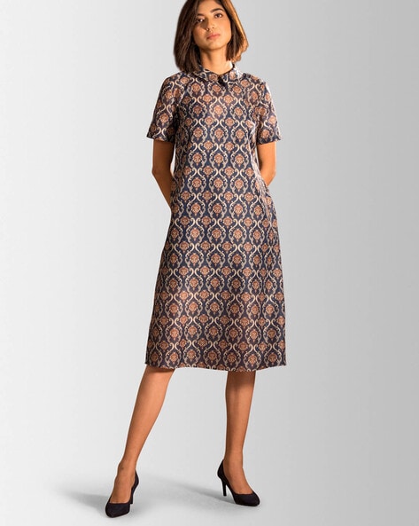 Indian Print A-line Dress