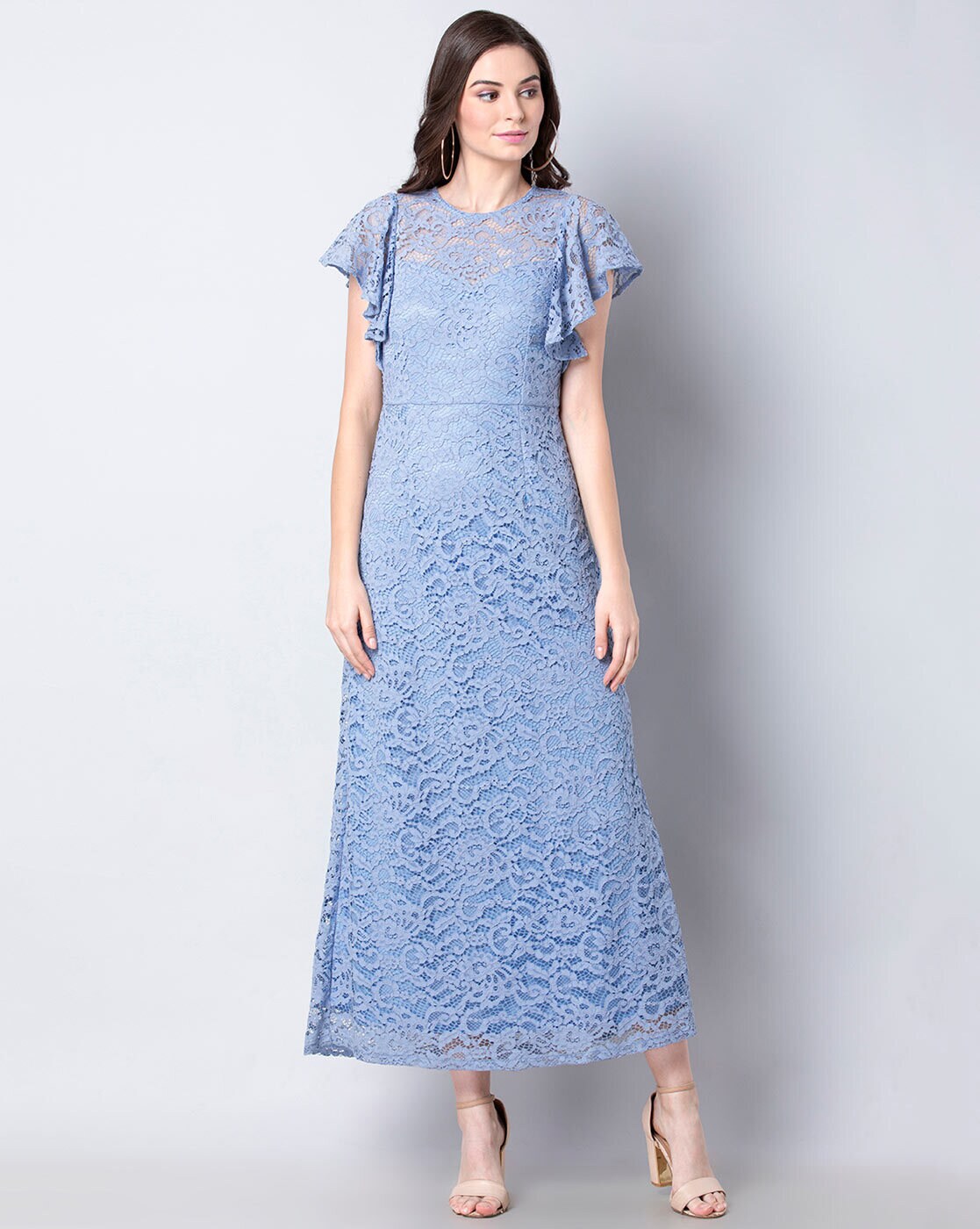 Maxi dress Anna field Blue size 38 FR in Polyester - 14398069
