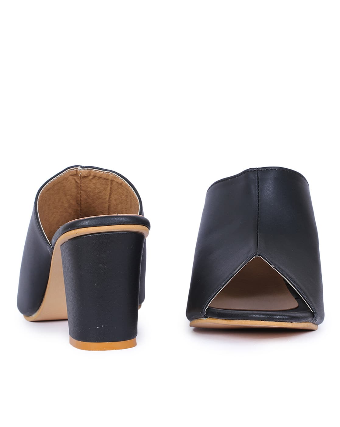 Buy Black Heeled Sandals for Women by AASHEEZ Online