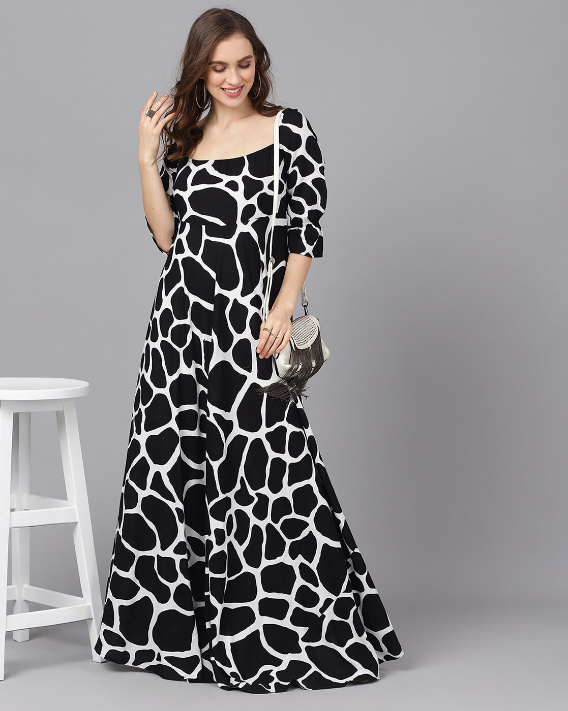 Buy Black White Dresses For Women By Aks Online Ajio Com