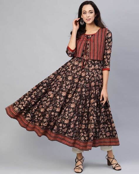 anarkali style kurta