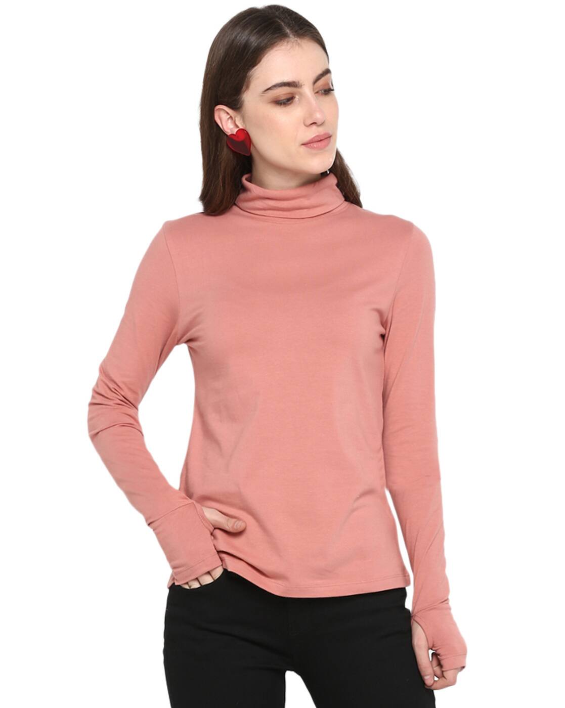 Buy Dusty Pink Tshirts for Women by 