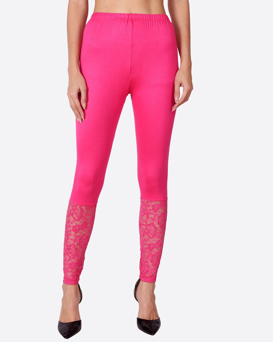 Buy Hot Pink Leggings for Women by LGC 