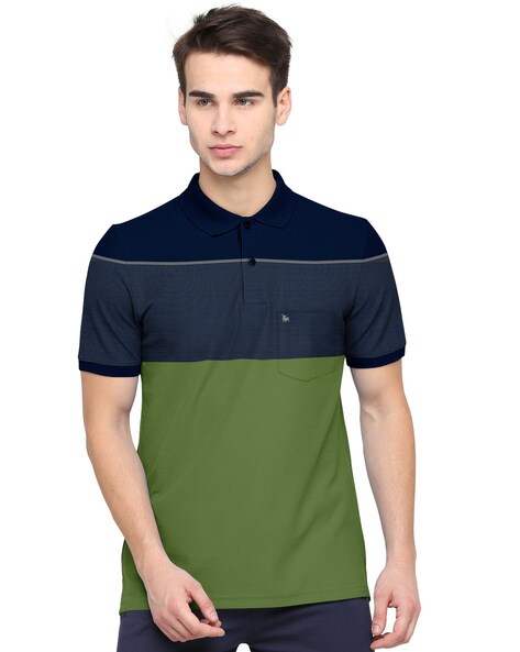 Colourblock Polo T-shirt