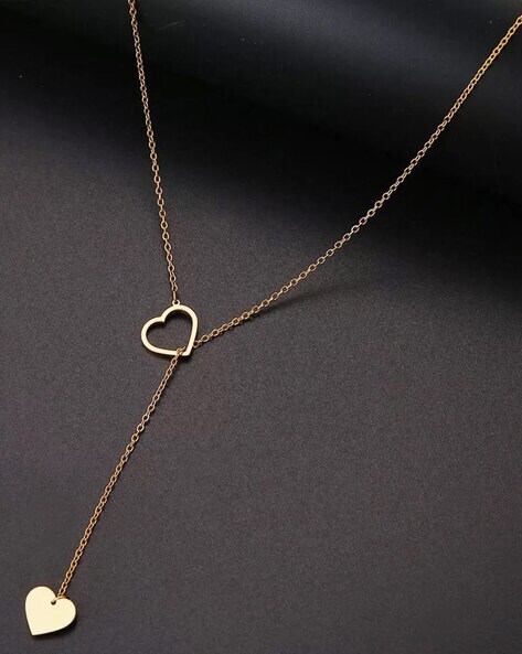 Tiny Double Heart Necklace,Dainty Heart Link Necklace,Minimal Necklace in Silver Double Circles Minimalist necklace