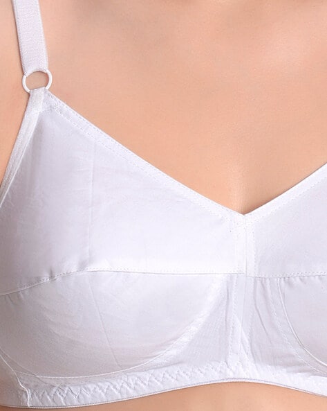 Featherline 100% Pure Cotton Perfect Fitted Non Padded Women's Everyday  Bras (Elastic Straps)