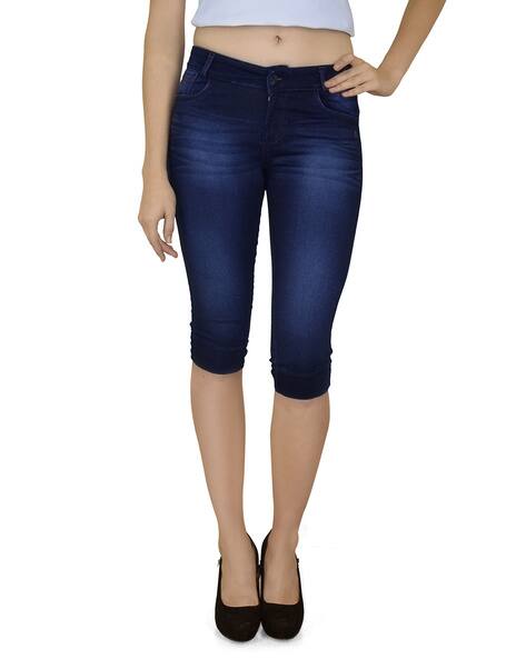 Jeans Capri Pants And Tops Buy Navy Blue Trousers Pants For Women