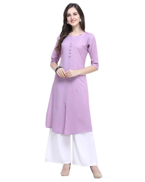 Purple kurta for ladies Clearance