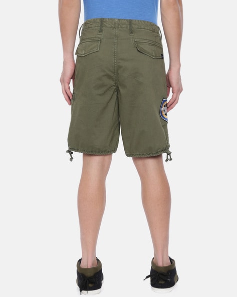 long rise cargo shorts