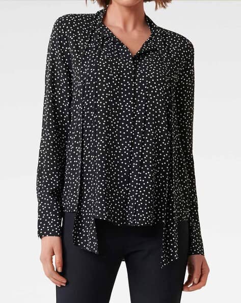 Black spot blouse Clearance