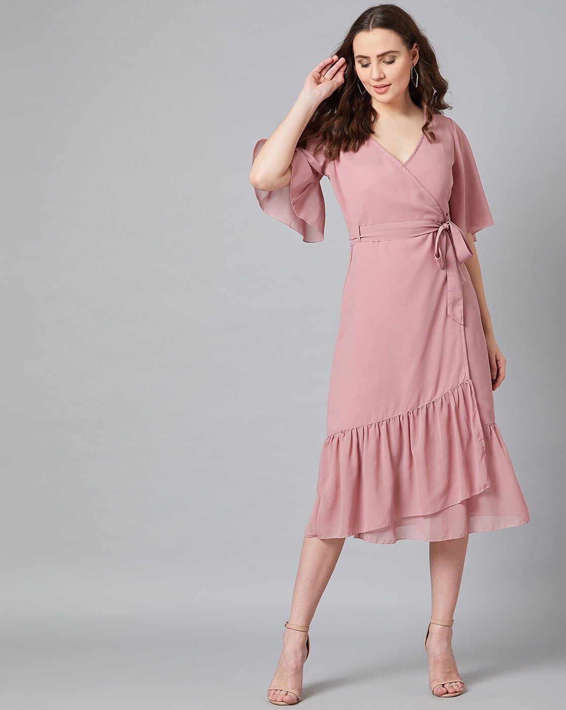 Buy Peach Dresses for Women by PANIT Online | Ajio.com
