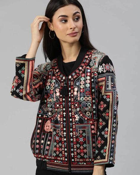 embroidered jacket womens