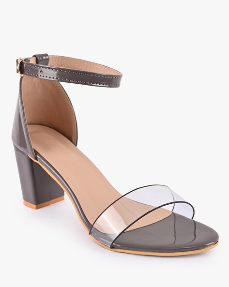 Buy Rocia Grey Women Peep Toe High Heeled Block Heels Online at Regal Shoes  |8071257