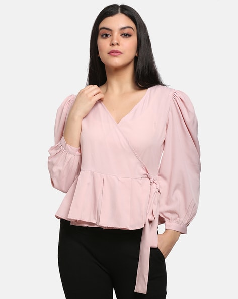 Rose gold clearance peplum top