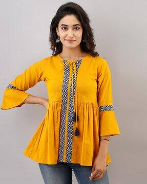 Yellow Tops for Women by MAISHI Online 
