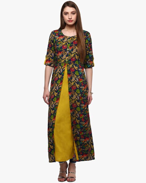 Tissu Womens Rayon aline Kurta  A line kurta Chic fall outfits Fashion