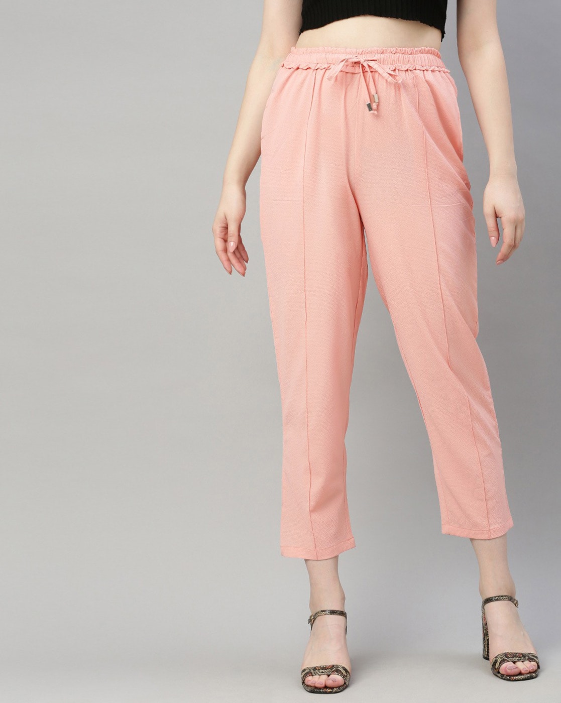 Buy Rinascimento Women Pink Casual Trousers Online  668065  The Collective