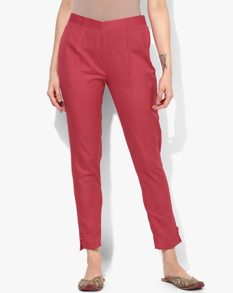 Buy Natural Ankle Length Aurelia Trousers Online - Aurelia