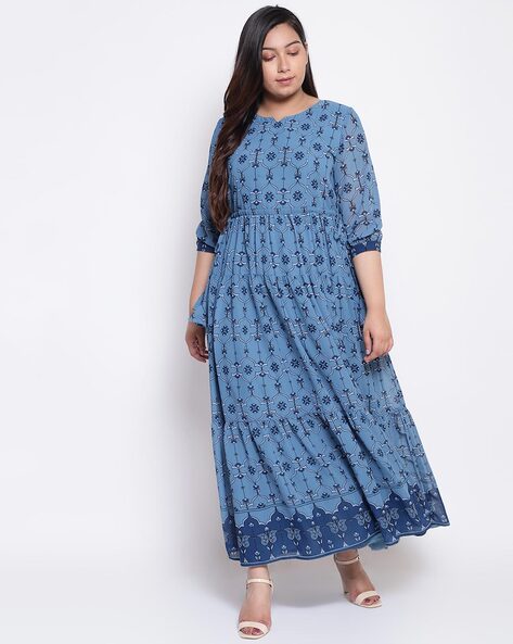 cotton 1 piece long dress