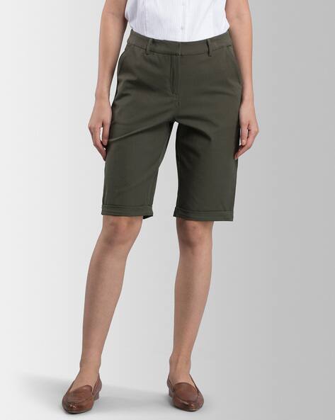 Olive Shorts for Women by Fable Street 