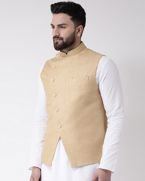 Side button nehru on sale jacket