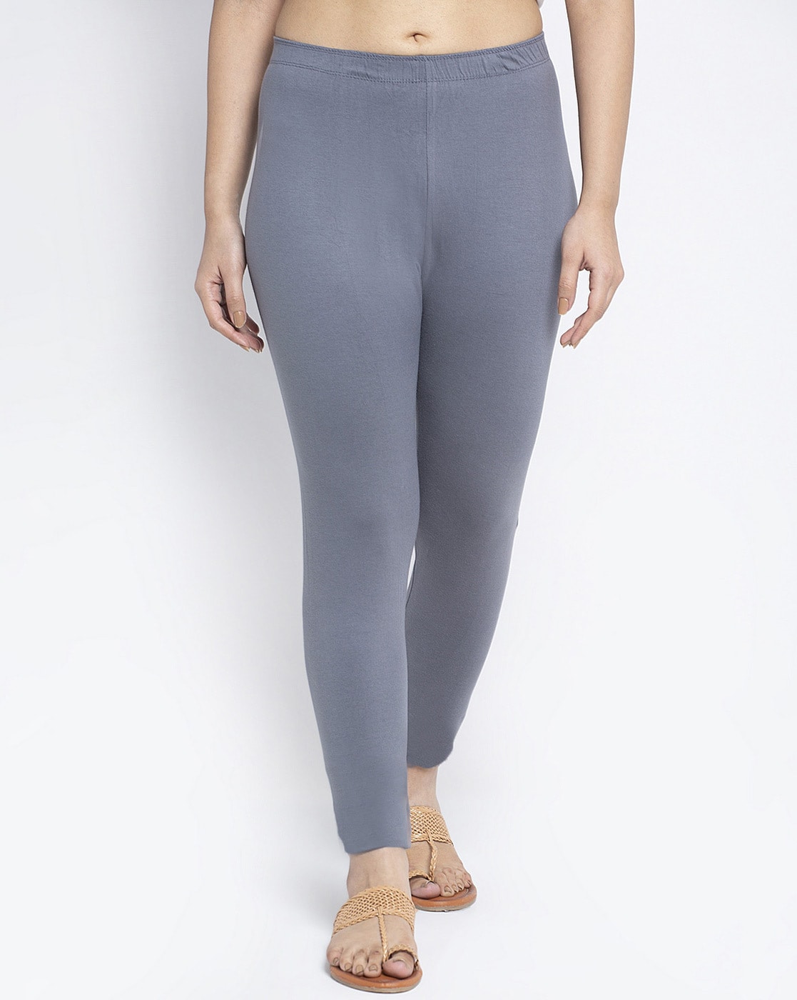 Buy Black Current Leggings for Women by GO COLORS Online | Ajio.com