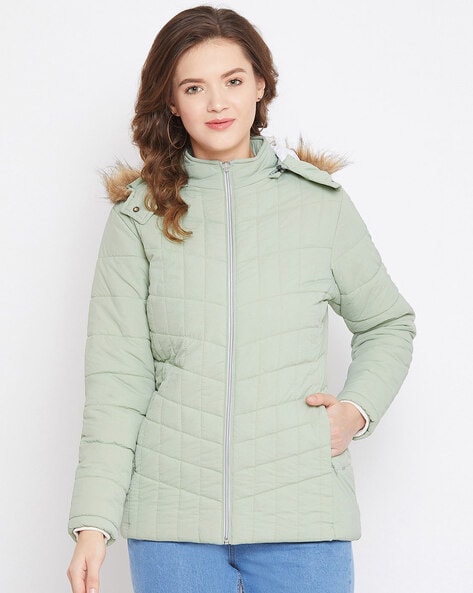 Buy Olive Green Jackets & Coats for Women by Campus Sutra Online | Ajio.com