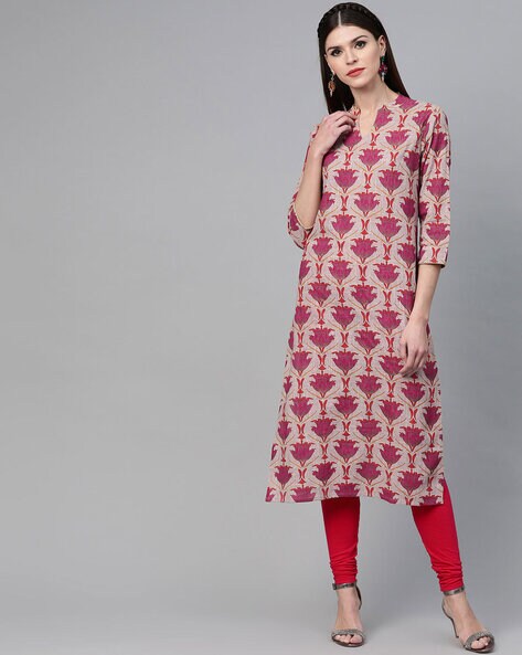 Straight kurta neck outlet design