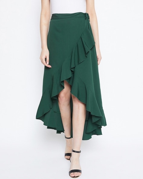 Buy Green Skirts for Women by Berrylush ...