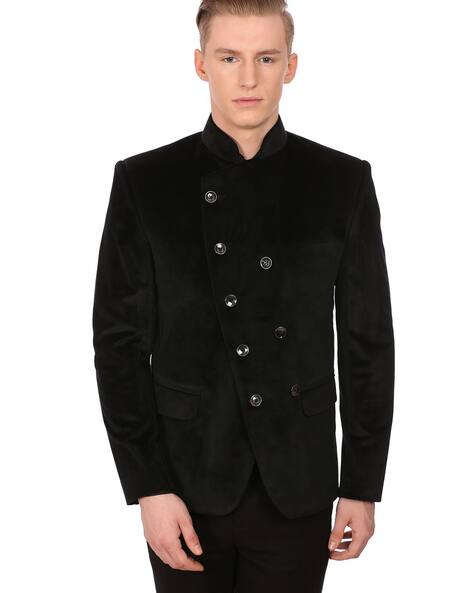 WINTAGE Solid Double-Breasted Blazer 