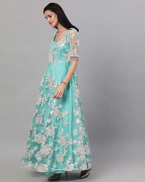 Buy Sea Green Dresses for Women by Aks Couture Online Ajio