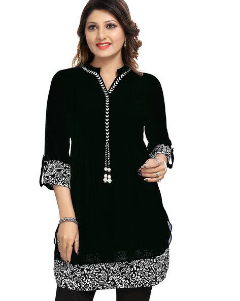 three fourth sleeve kurtis